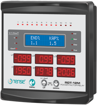 Bộ điều khiển tụ bù kèm đồng hồ đa năng RGT-12M